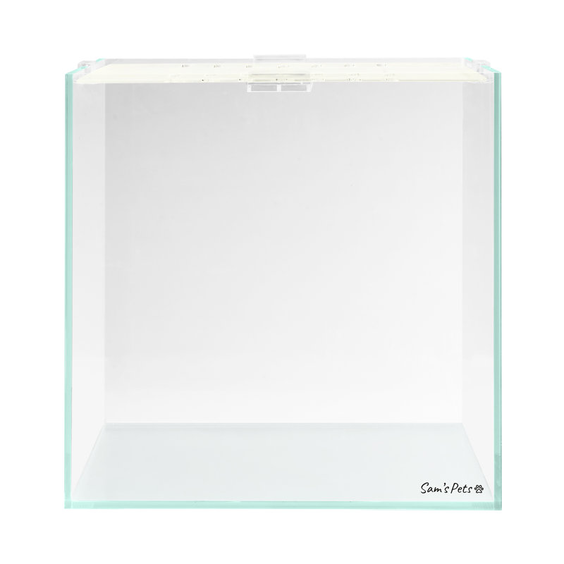 Cove 11 Gallon Clear Glass Fish Tank with Removable Lid