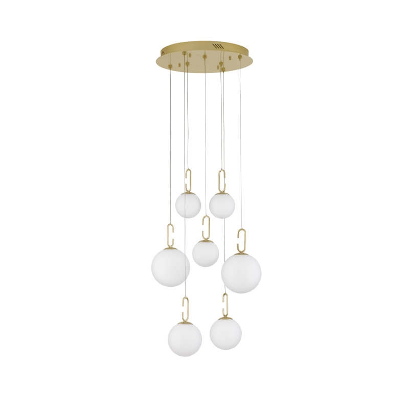 7 - Light Gold LED Cluster Pendant