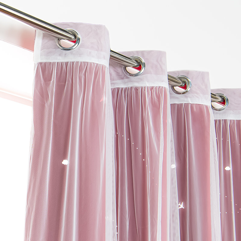 Rideau occultant en polyester, Rouge cardinal
