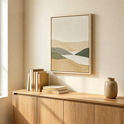 Cadre photo toile flottante naturel