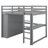 Javonn Full 3 Drawer Youth Loft Bed with Built-in-Desk and Shelves by Yikong-317307906