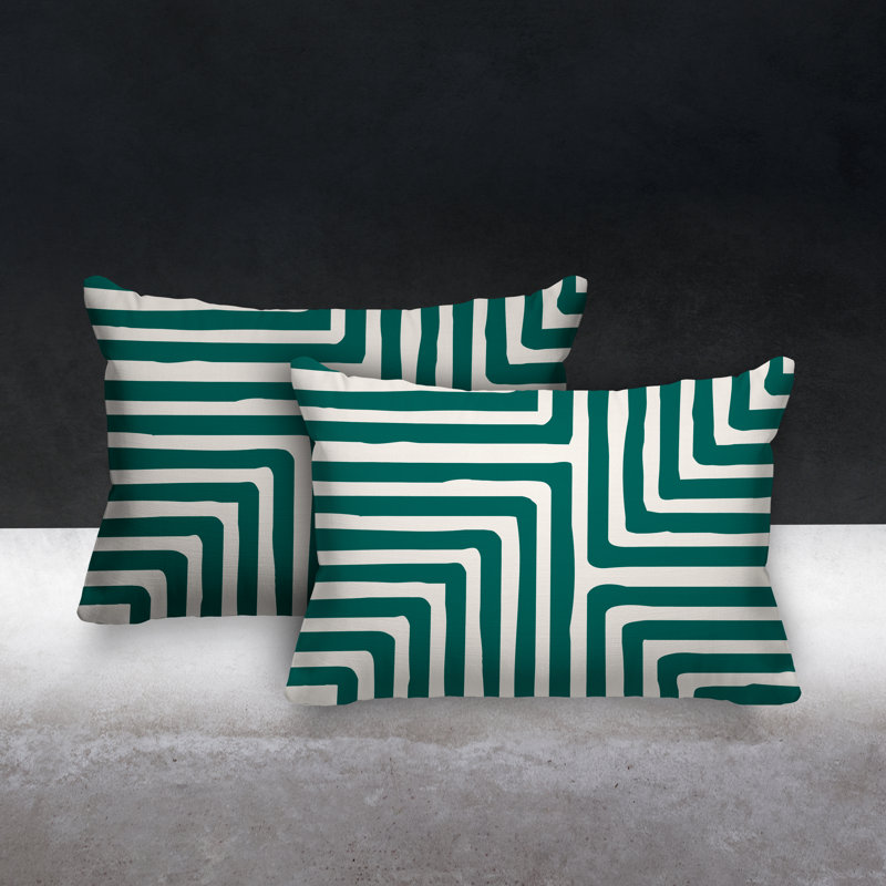 Coussin lombaire intérieur / extérieur Waren, Émeraude