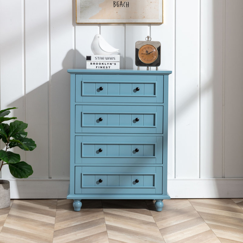 Commode 4 tiroirs Amarilys, Bleu