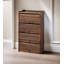 Armoire à chaussures en bois de paulownia massif avec volets roulants-1543905599