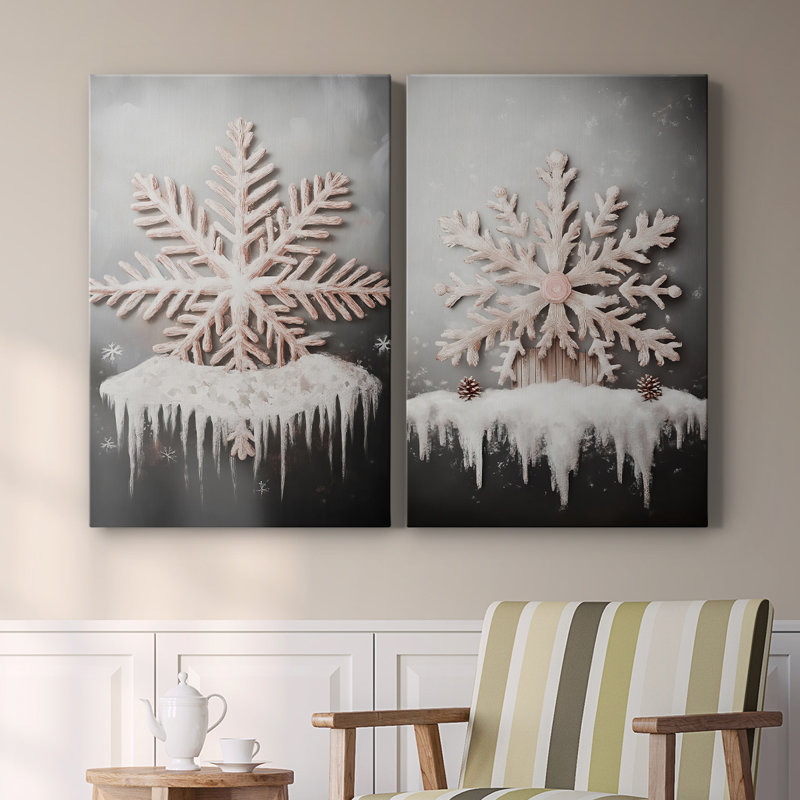 Art des Fêtes de Noël - Série 2 - C XXXVII - Toile tendue avec châssis de qualité supérieure - Prêt à être accroché