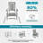 Outdoor Patio HDPE Rocking Adirondack Chair-930783623