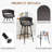 Modern Upholstered Swivel  Bar Stools&Counter stool with Low Back for Kitchen Island-1619612968-1622227060