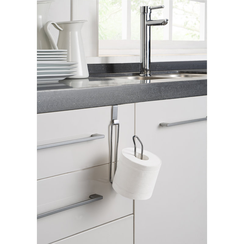 Porte-rouleau de papier hygiénique et réserve, Chrome