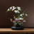 Centre de table d'orchidées de qualité supérieure dans un vase-75670791