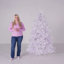 The Holiday Aisle® Dunhill Fir White Tree with Clear Lights-839235934
