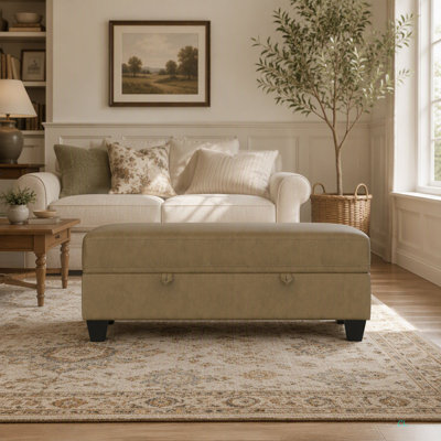 Drason Brown Storage Ottoman