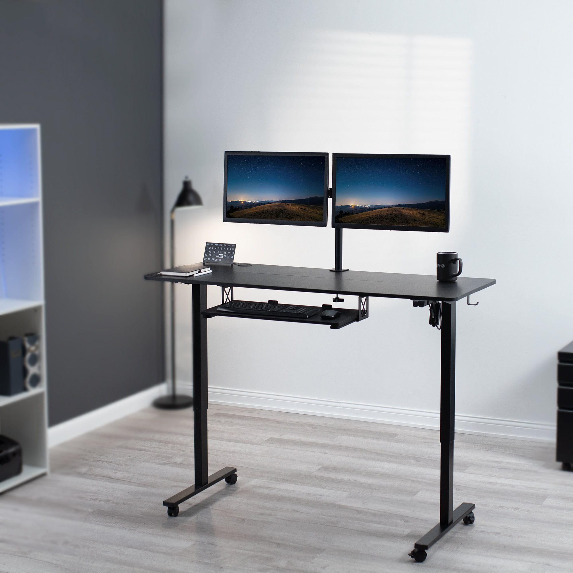 VIvo Adjustable Metal Base Standing Desk | Wayfair