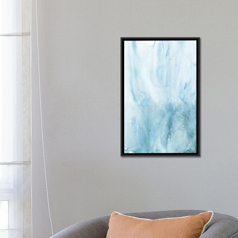 « aquarelle abstract iv », reproduction d’impression sur toile, H 26 po x l 18 po x P 1,5 po, Toile avec cadre noir