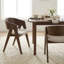 Ardena Walnut Effect Solid Wood Dining Chair-1894209849