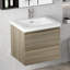 Meuble-lavabo mural simple 23,6 po avec plateau en résine Stone Carol-Ann-107780155-107963713