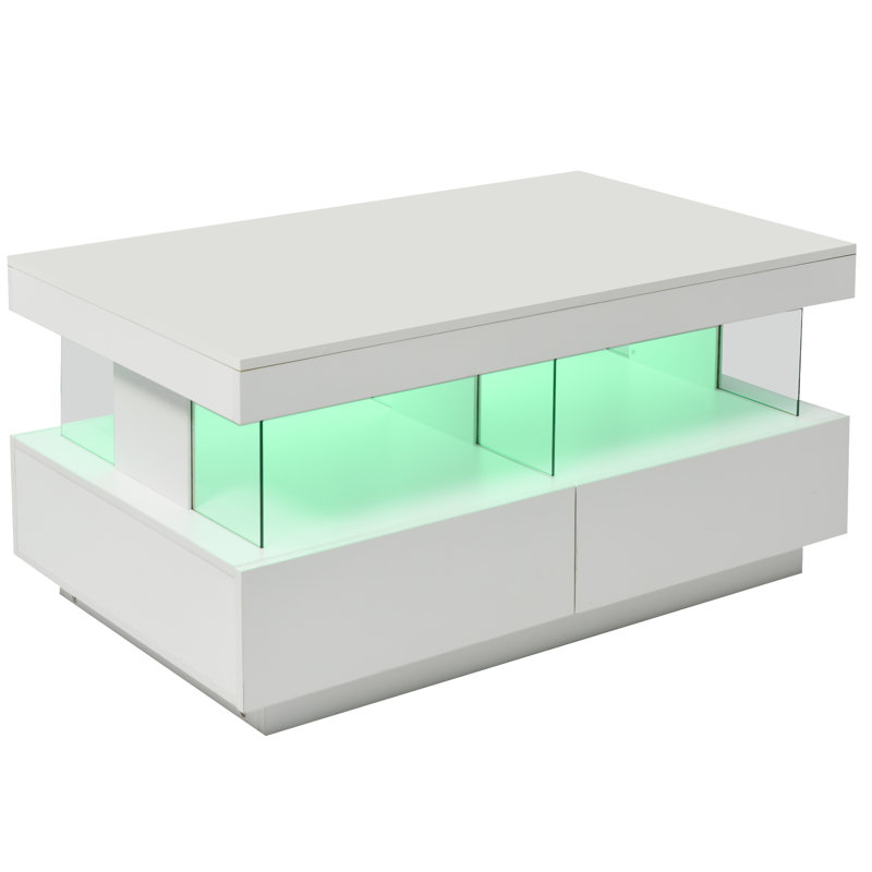 Carrelli Coffee Table with Storage, White