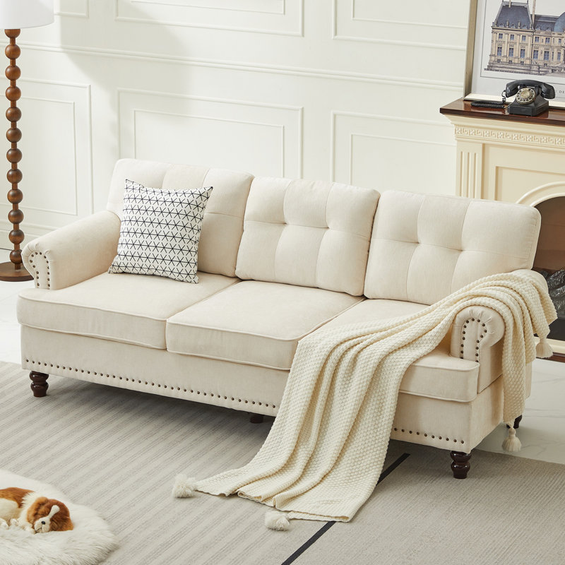 Canapé 82 po, Beige
