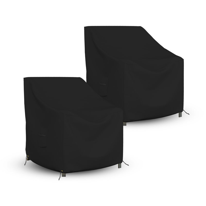 Pack of 2 High Density Waterproof Outdoor Patio Chair Cover, All Weather Protection Patio Deep Seat Chair Cover Protector (Set of 2)