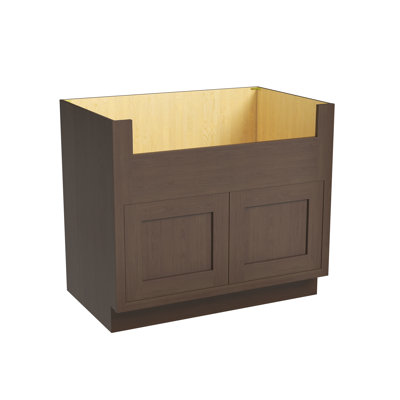 CASAINC Ready-to-Assemble W39"x H34.5"x D25" Farmhouse Kitchen Sink Base Cabinet