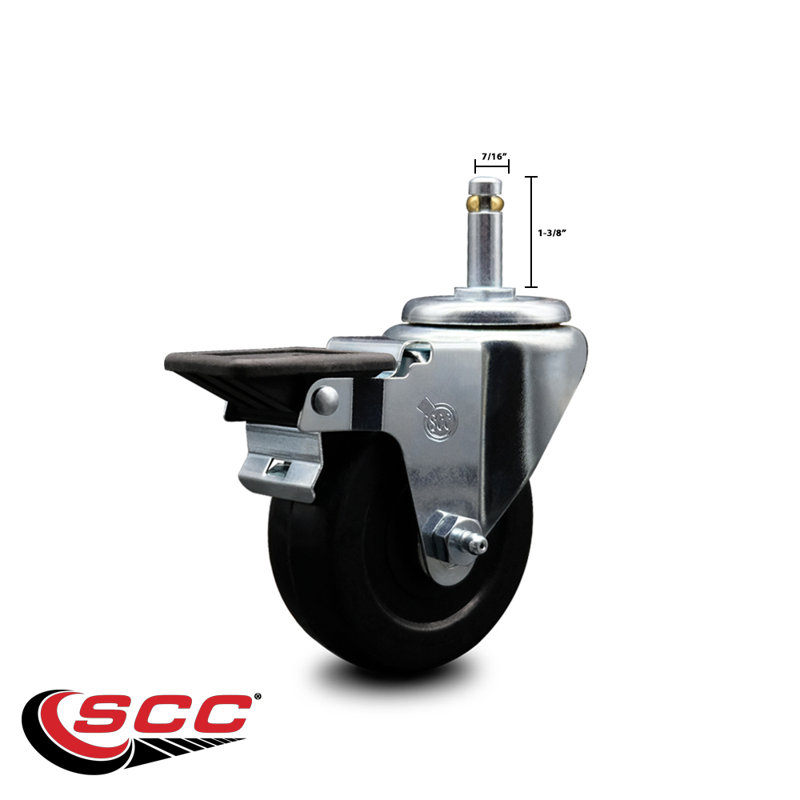 Soft Swivel Grip Ring Stem Caster