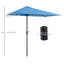 Parasol de balcon extérieur demi-parasol 8 pi-1252191305