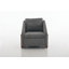 Ensemble de 1 fauteuil rembourré moderne en tissu de chenille avec structure latérale en bois robuste, assise et dossier rembourrés confortables pour le salon et la chambre à coucher-629807060