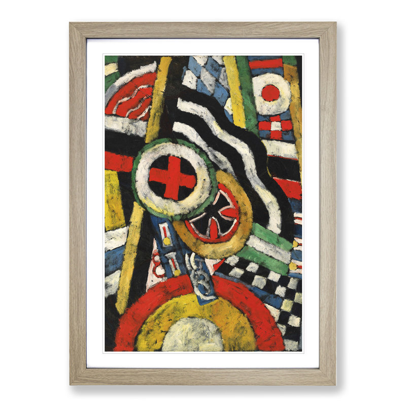 Painting No.5 by Marsden Hartley - Framed Print, 65cm H x 48cm W x 2cm D, Oak Framed