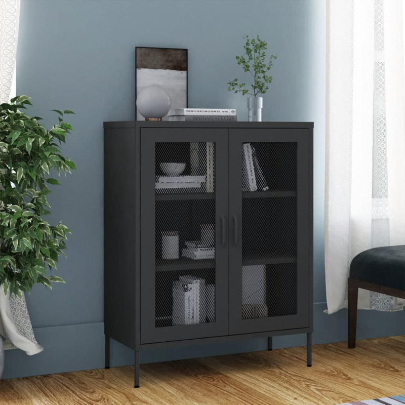Classeur avec tablettes de rangement pour le couloir, Anthracite