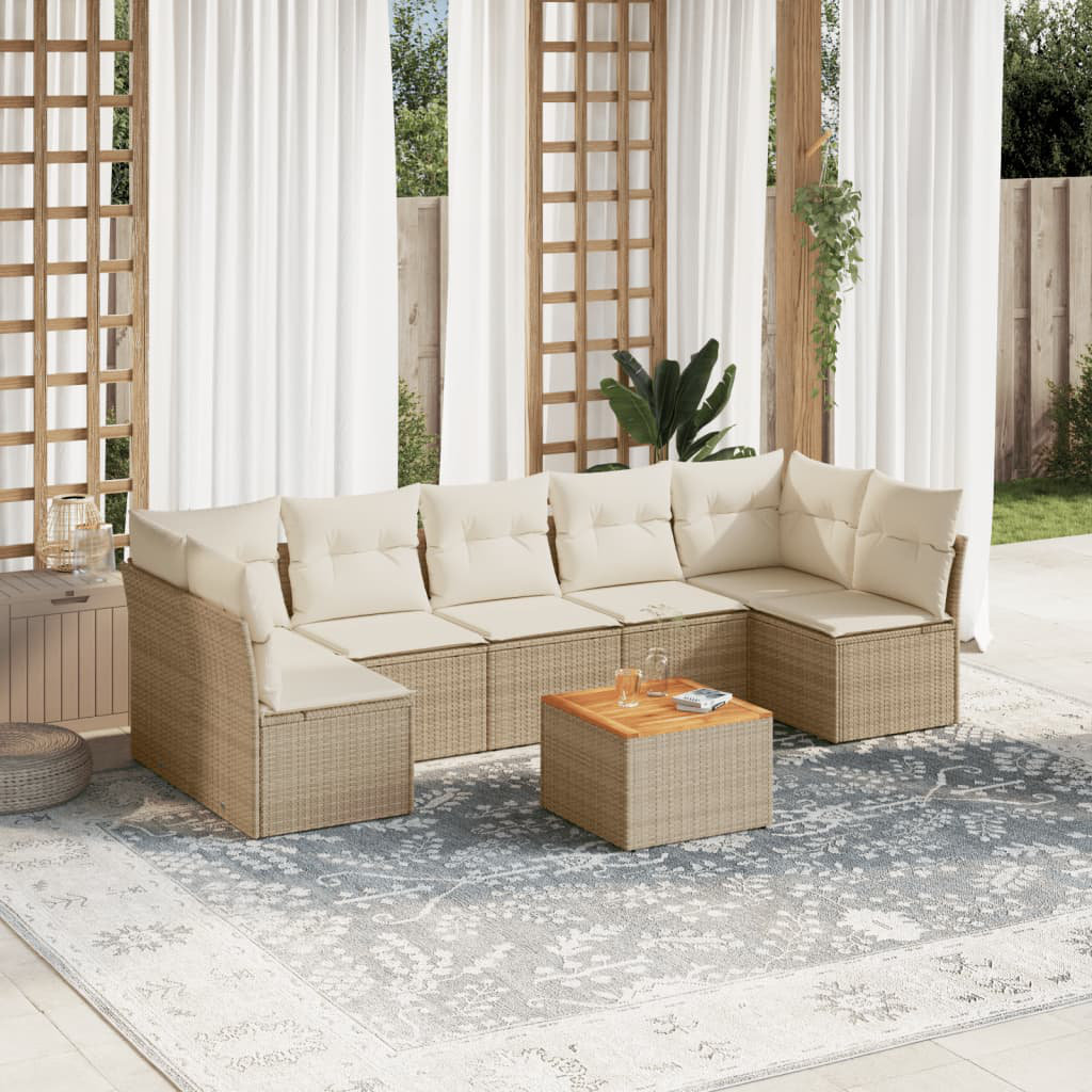 Gartensofa mit Kissen