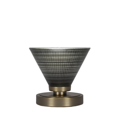 Lampe d'appoint Aneka montrée avec verre matriciel de 7 po