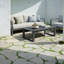 Tables de patio durables, table extérieure moderne en aluminium de 47 pouces pour recevoir