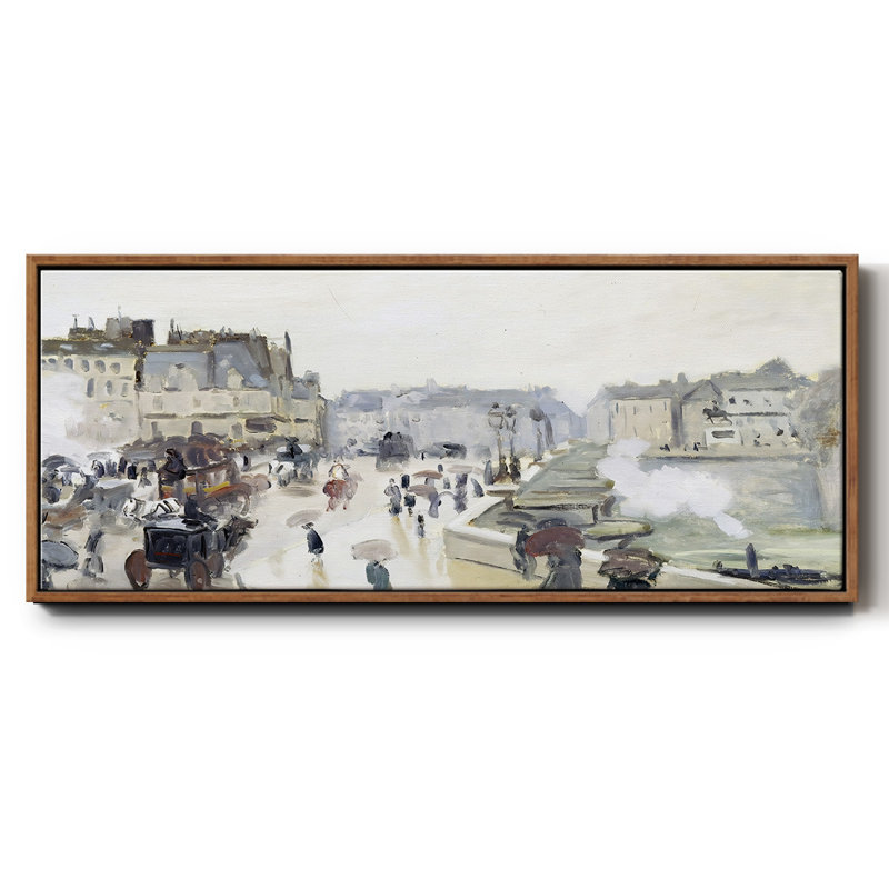 Le pont neuf, 1872 - Toile encadrée, H 8 po x l 20 po