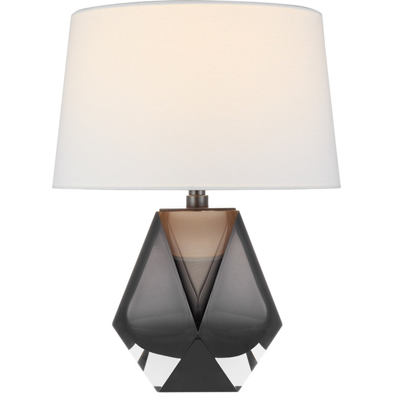 Chapman & Myers Gemma Table Lamp, 16.5" H x 13" W x 13" D, Smoke