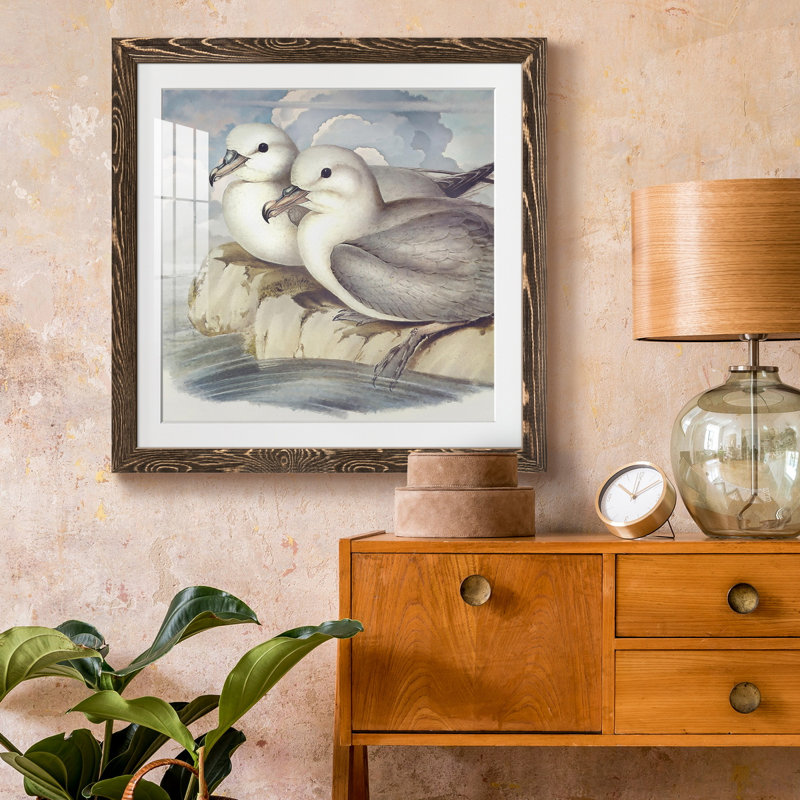«Surf & Sand I», ensemble de 1 reproductions carrées sur toile, Encadré de bois de noyer, H 20 po x l 20 po x P 1,5 po