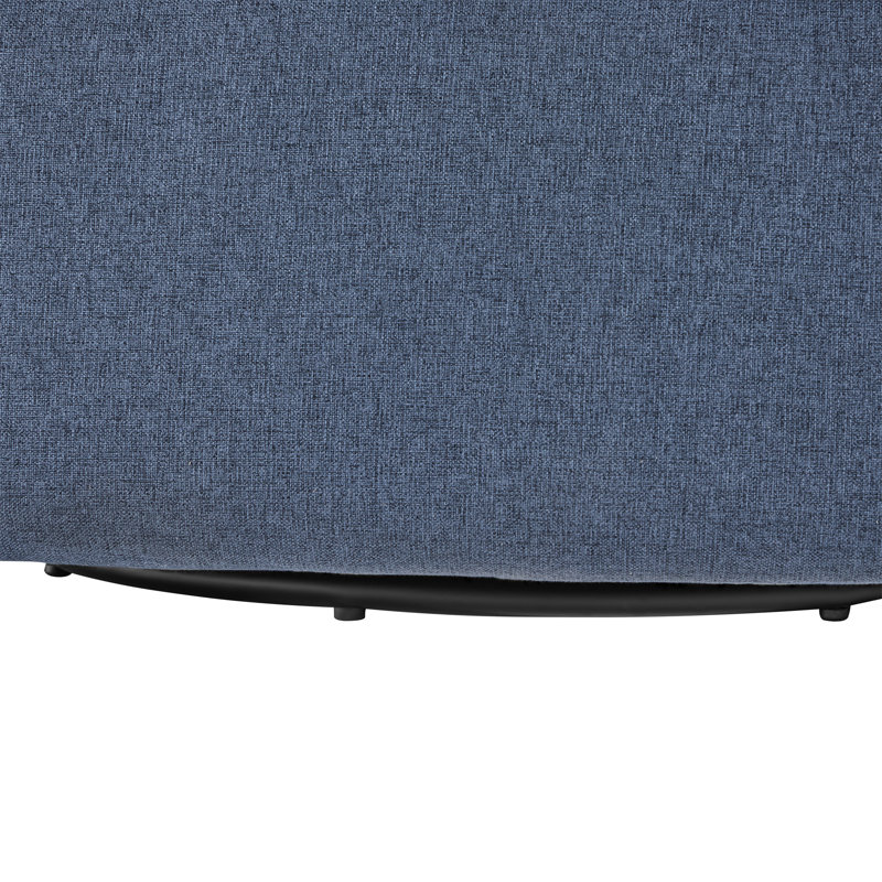 Fauteuil pivotant bleu Edie, Bleu
