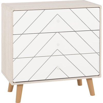 Sabine 3 Drawer 80Cm W Chest of Drawer