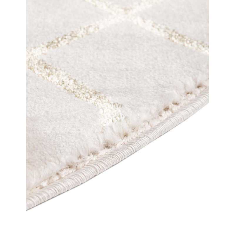 Geometric Area Rug, Oval 160 cm x 243.8 cm