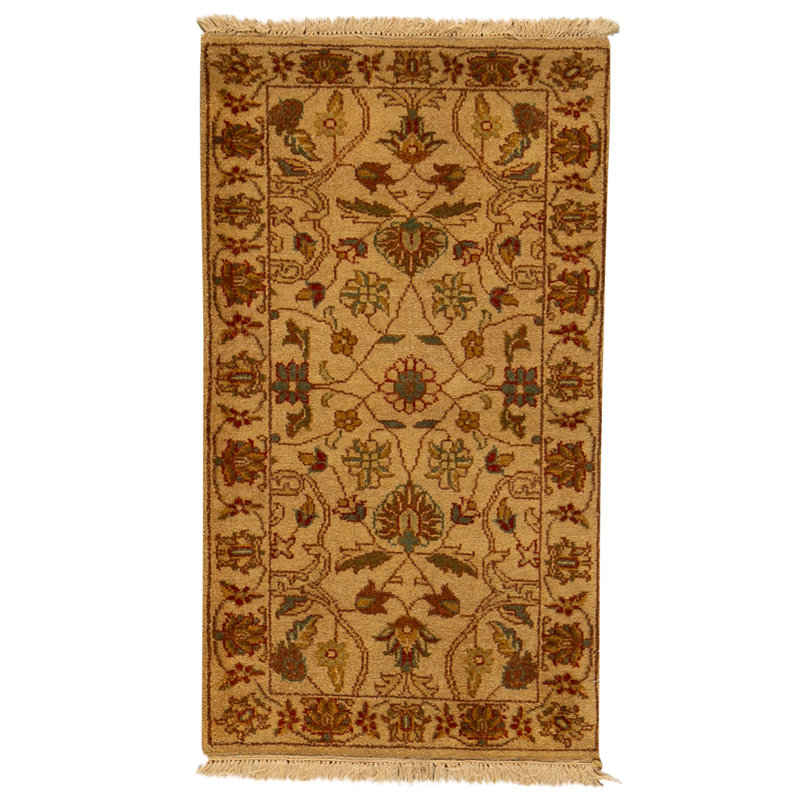 High-Quality Hand-Knotted BEIGE / BEIGE Area Rug