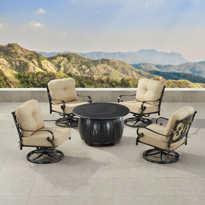 Graham 4 - Person Patio Conversation Set with Cushions
