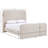 Fira Daliah Linen Textured Fabric Upholstered Bed-2026383425-2026383480