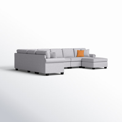 Mcclaine Upholstered L-Shaped Sectional Reversible