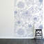 Adhésif mural prussien floral