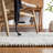 Altis Flat Weave Wool/Cotton Southwestern Rug in Ivory/Black-1870204827