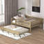 Lit plateforme double avec lit gigogne Haylyn-944472700