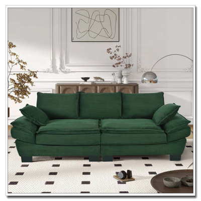 85.4" Modern Curved Sofa