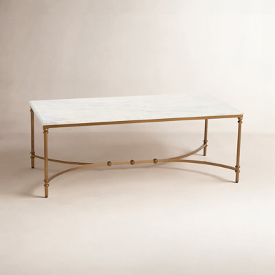 Libertine Genuine Marble and Metal Coffee Table