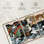 Dragon oriental et tigre, reproduction d'art sur toile-92829287
