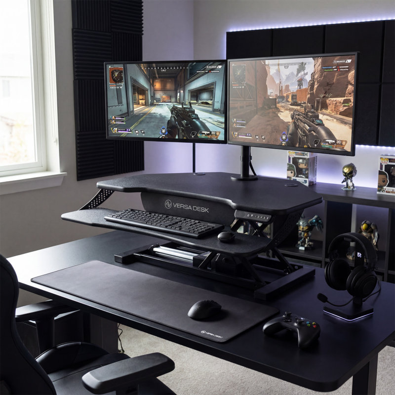 Convertisseur de bureau en coin VersaDesk PowerPro Elite, Noir