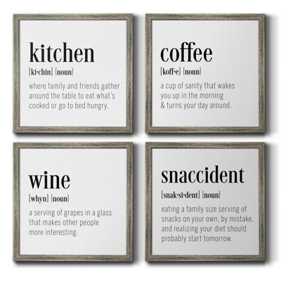 " Kitchen Definition " 4 - Pieces