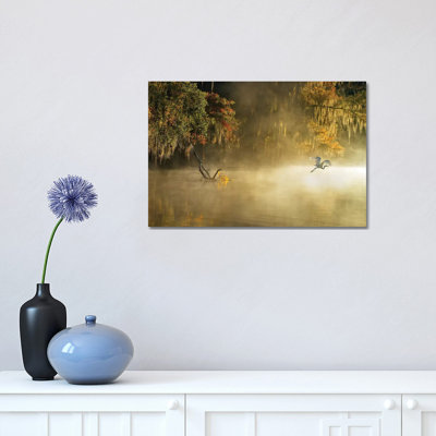 Egret by Hua Zhu - Wrapped Canvas Print